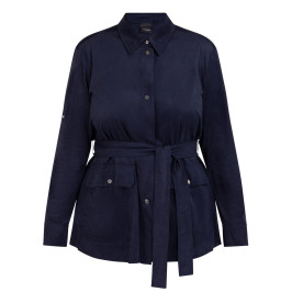 Persona by Marina Rinaldi Saharan Jacket Navy  - Plus Size Collection