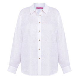 Persona by Marina Rinaldi Linen Shirt White  - Plus Size Collection