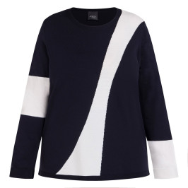 Persona by Marina Rinaldi Sweater Navy - Plus Size Collection