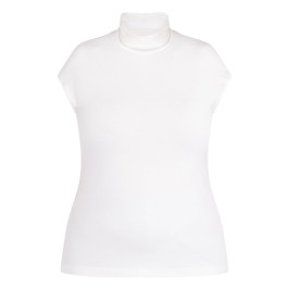Persona by Marina Rinaldi Jersey Polo-Neck Top Ivory - Plus Size Collection