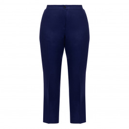 Persona by Marina Rinaldi Linen Trousers China Blue - Plus Size Collection