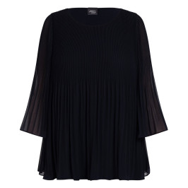 Persona by Marina Rinaldi Pleated Tunic Navy - Plus Size Collection