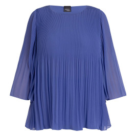 Persona by Marina Rinaldi Pleated Tunic Cornflower Blue - Plus Size Collection
