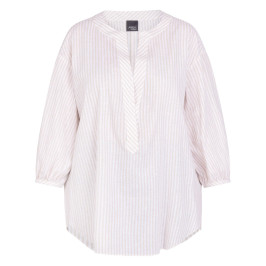 Persona by Marina Rinaldi Cotton Linen Tunic Sand - Plus Size Collection