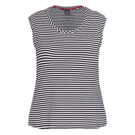 Persona by Marina Rinaldi Stripe Vest Black and White - Plus Size Collection