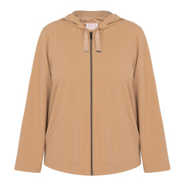 Persona by Marina Rinaldi Jersey Hoodie Camel - Plus Size Collection
