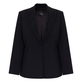 Persona by Marina Rinaldi Embellished Cady Tux Black - Plus Size Collection