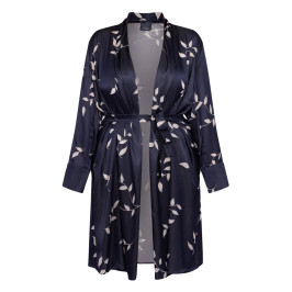Persona by Marina Satin Kimono Navy  - Plus Size Collection