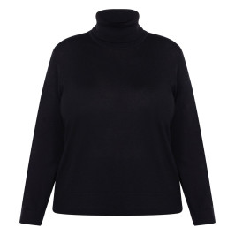 Persona by Marina Rinaldi Polo Neck Sweater Black - Plus Size Collection