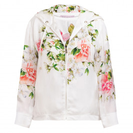 Piero Moretti Satin Floral Hoodie and Top Twinset - Plus Size Collection