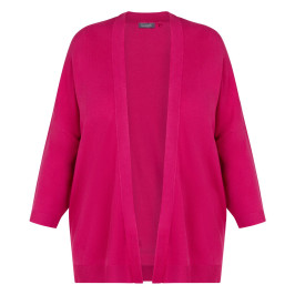 Samoon Cardigan Hot Pink  - Plus Size Collection