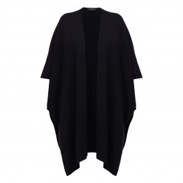 Sandra Portelli Cashmere Cape Black  - Plus Size Collection