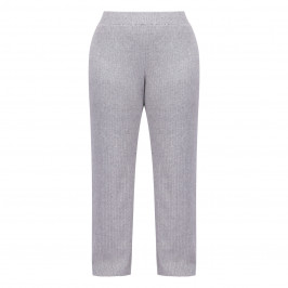 SeeYou by Biggi M Ribbed Knitted Trousers Grey  - Plus Size Collection