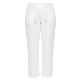 SeeYou by Biggi M Pull On Trouser Off-White  - Plus Size Collection