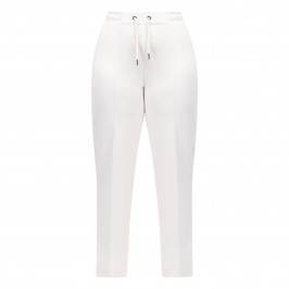 SeeYou by Biggi M Jersey Drawstring Trousers Cream  - Plus Size Collection