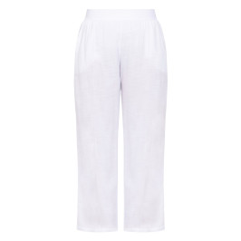 SeeYou by Biggi M Pull On Trousers White  - Plus Size Collection