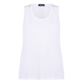 SeeYou by Biggi M Stretch Jersey Vest White  - Plus Size Collection
