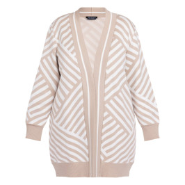 Verpass Knitted Cardigan Beige  - Plus Size Collection
