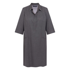 Verpass Pinstripe Jewel Collar Dress - Plus Size Collection