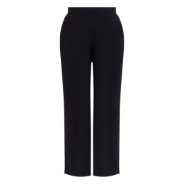 Yoek Wide Leg Jersey Pull On Trouser Black - Plus Size Collection