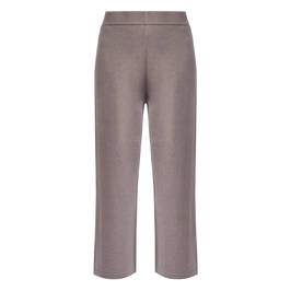PIAZZA DELLA SCALA CROPPED KNITTED TROUSERS TAUPE  - Plus Size Collection