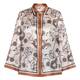 Piero Moretti Equestrian Print Silk Shirt