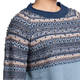 ELENA MIRO FAIRISLE KNITTED SWEATER TEAL 