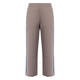 PIAZZA DELLA SCALA CROPPED KNITTED TROUSERS TAUPE WITH SIDE STRIPE 