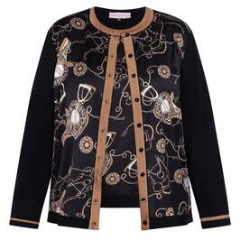 Piero Moretti Equestrian Print Twinset - Plus Size Collection