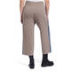 PIAZZA DELLA SCALA CROPPED KNITTED TROUSERS TAUPE WITH SIDE STRIPE 