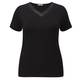 Persona crystal embellished black short sleeve v-neck top