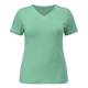 Persona crystal embellished emerald green short sleeve v-neck top