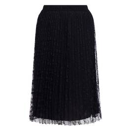Piero Moretti Lace Skirt Pleated Black - Plus Size Collection
