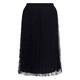 Piero Moretti Lace Skirt Pleated Black