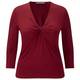 Marina Rinaldi red v-neck twist front top