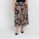 Piero Moretti Pleated Paisley Skirt 