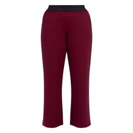 SeeYou by Biggi M Trousers Jersey Pull On Cranberry - Plus Size Collection