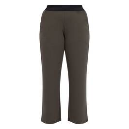 Seeyou By Biggi M Trousers Jersey Pull On Khaki  - Plus Size Collection