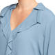 ELENA MIRO RUFFLE FRONT TUNIC TEAL 