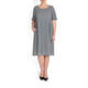 MARINA RINALDI GINGHAM SEERSUCKER DRESS