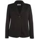 Persona black long sleeved front button fastening blazer jacket