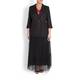 MARINA RINALDI BLACK TIERED MAXI SKIRT