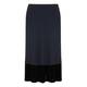 Elena Miro Full Length Pleated Velvet Hem Skirt