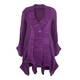 MASHIAH PURPLE FLUID PLEATED UNSTRUCTURED JACKET