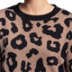 LUISA VIOLA INTARSIA KNITTED TUNIC ANIMAL PRINT 