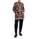 LUISA VIOLA INTARSIA CARDIGAN ANIMAL PRINT 