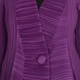 MASHIAH PURPLE FLUID PLEATED UNSTRUCTURED JACKET