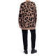LUISA VIOLA INTARSIA CARDIGAN ANIMAL PRINT 