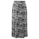 Luisa Viola abstract check print chiffon maxi SKIRT