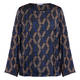 LUISA VIOLA DIAMOND PRINT TUNIC NAVY 